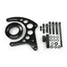 TSP Alternator 10SI Bracket; Aluminum SBC High-mount Long Water Pump; Black Top Street Performance