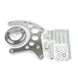 TSP Alternator 10SI Bracket; Aluminum SBC High-mount Long Water Pump; Chrome Top Street Performance