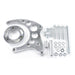 TSP Alternator 10SI Bracket; Aluminum SBC High-mount Long Water Pump; Polished Top Street Performance