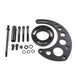 TSP Alternator 10SI Bracket; Aluminum BBC High-mount Long Water Pump; Black Top Street Performance