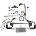 TWIN SCROLL TOP MOUNT TMA06 TURBO KIT + FRONT MOUNT INTERCOOLER VW 1.8 20V TRANSVERSAL, BLACK HOSES, TURBO NOT INCLUDED SPA TURBO USA