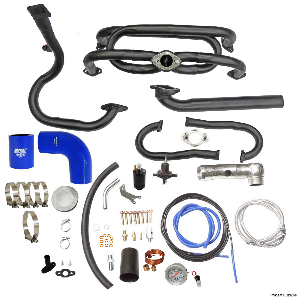 VW Beetle/Bug turbo kit for single carburetor for T2 turbochargers