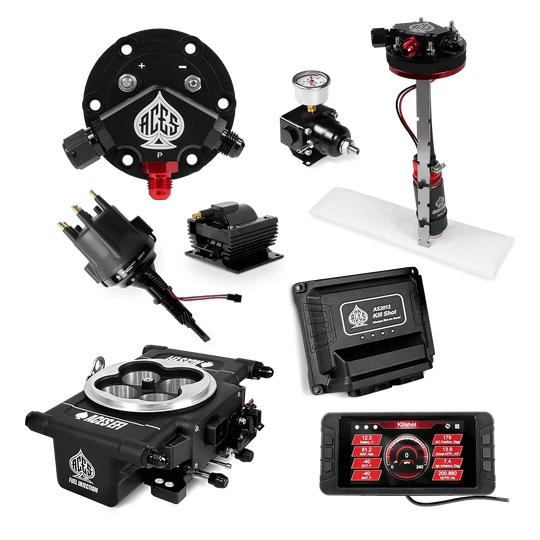 Killshot 4-bbl EFI Master Kits (Black) Aces EFI B2B