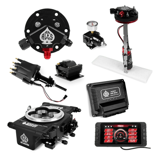 Killshot 4-bbl EFI Master Kits (Black) Aces EFI B2B