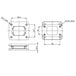 T4 for T3 cast iron flange turbocharger/turbo manifold adapter/conversion SPA TURBO USA