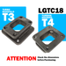 T3 for T4 cast iron flange turbocharger/turbo manifold adapter/conversion SPA TURBO USA