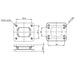 T3 for T4 cast iron flange turbocharger/turbo manifold adapter/conversion SPA TURBO USA