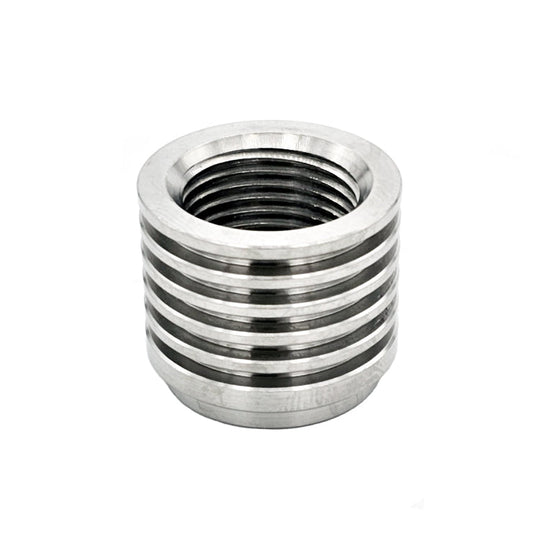 M18 x 1.5 O2 Sensor Bung - Heat Sink Style - 6AL4V Grade 5 Titanium Ace Race Parts