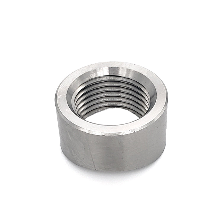 M18 x 1.5 O2 Sensor Bung - Saddled for 1.500"-2.500" OD Tube - 304 Stainless Ace Race Parts