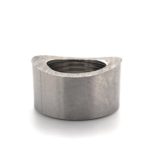 M18 x 1.5 O2 Sensor Bung - Saddled for 1.500"-2.500" OD Tube - 304 Stainless Ace Race Parts