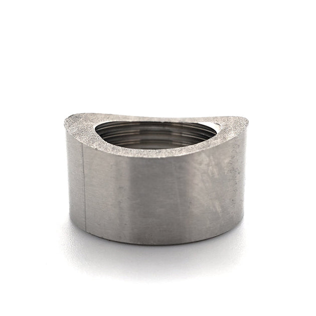 M18 x 1.5 O2 Sensor Bung - Saddled for 1.500"-2.500" OD Tube - 304 Stainless Ace Race Parts