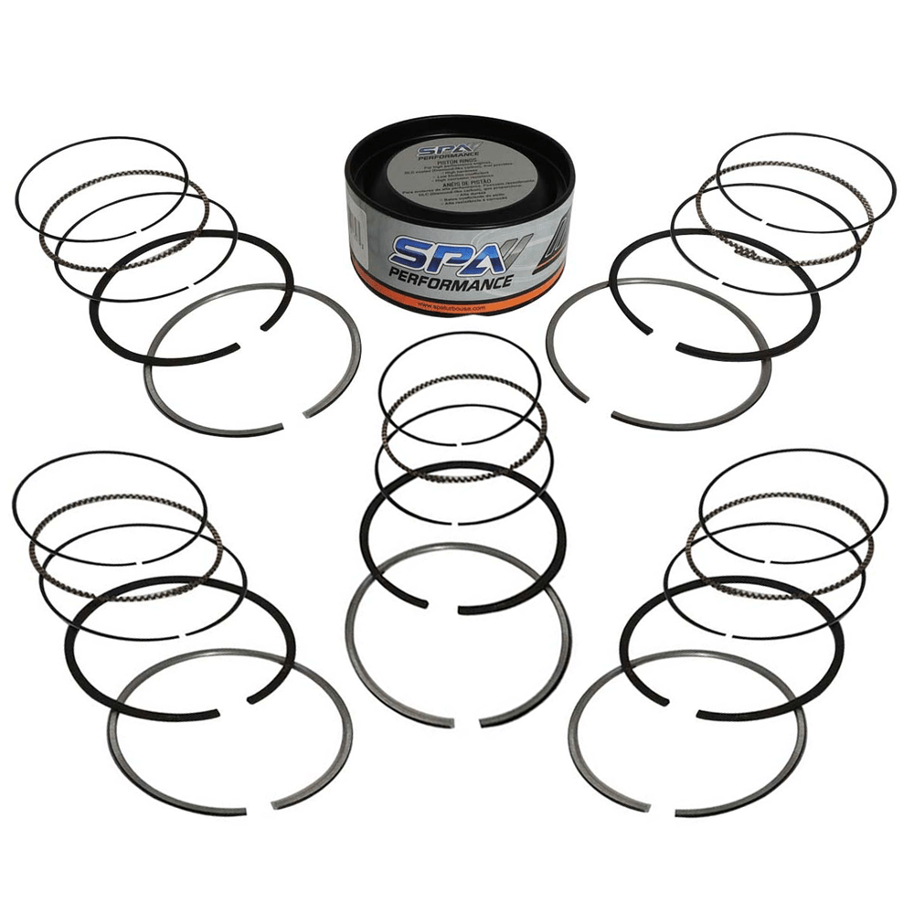 83mm performance piston rings for 5 cylinder engines - 1,5 / 1,5 / 2,0mm thickness - Set SPA TURBO USA