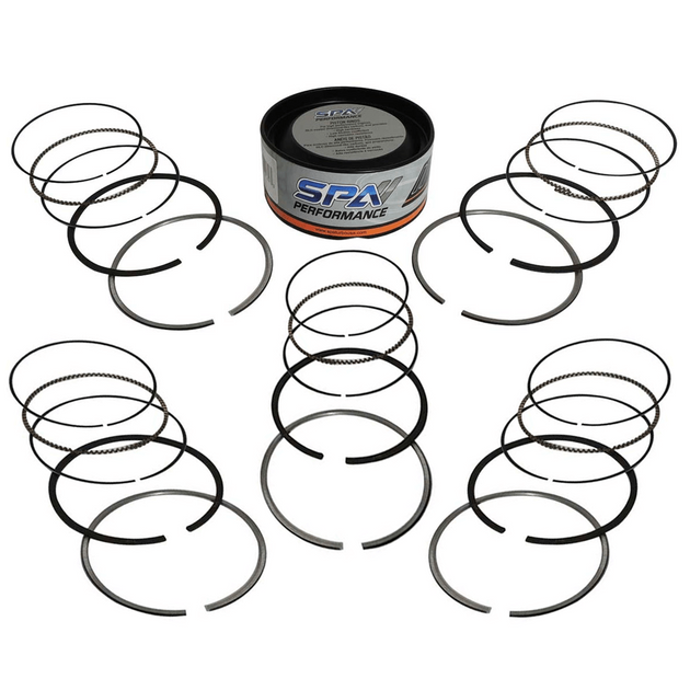 83mm performance piston rings for 5 cylinder engines - 1,5 / 1,5 / 2,0mm thickness - Set SPA TURBO USA