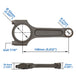Chevy Euro C22 C22NE X22XE, C22XE, C22LET 148mmx21mm 4340 forged connecting rods A Beam SPA TURBO USA