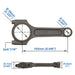 VR38DETT For GTR R35 6.496" 165mm x 23mm Super A forged con rod set with 7/16" bolts SPA TURBO USA
