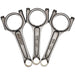 VW 140 MM 4340 A-BEAM forged connecting rods UP TSI GTI 1.0 3 cylinder 19mm 3 pcs set SPA TURBO USA