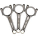 VW 140 MM 4340 A-BEAM forged connecting rods UP TSI GTI 1.0 3 cylinder 19mm 3 pcs set SPA TURBO USA