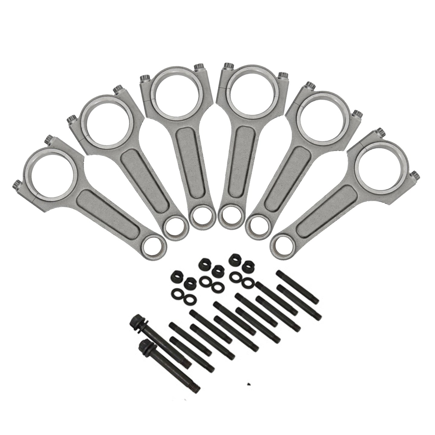 Chevy II 250  INLINE SIX 6" x .927 / 152.4mm x 23.56mm high performance basic connecting rod set + Inline Six Head Stud Set SPA TURBO USA