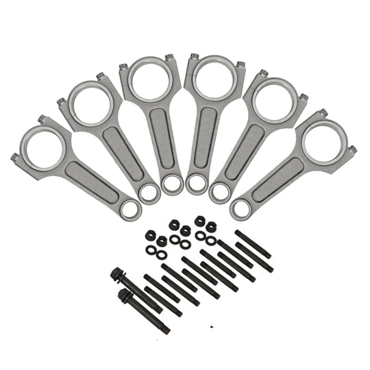 Chevy II 250  INLINE SIX 6" x .927 / 152.4mm x 23.56mm high performance basic connecting rod set + Inline Six Head Stud Set SPA TURBO USA