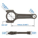 VW/AUDI 2.0L TSI 144mm x 20mm High Performance Basic Connecting Rod Set 3/8" bolt (600hp) SPA TURBO USA