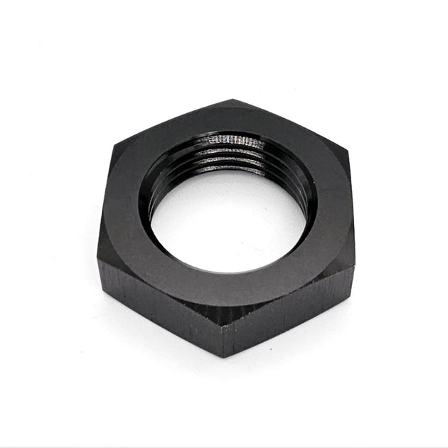 -10AN Male AN Flare Bulkhead Adapter Nut, Black Hard Anodized Aluminum Ace Race Parts