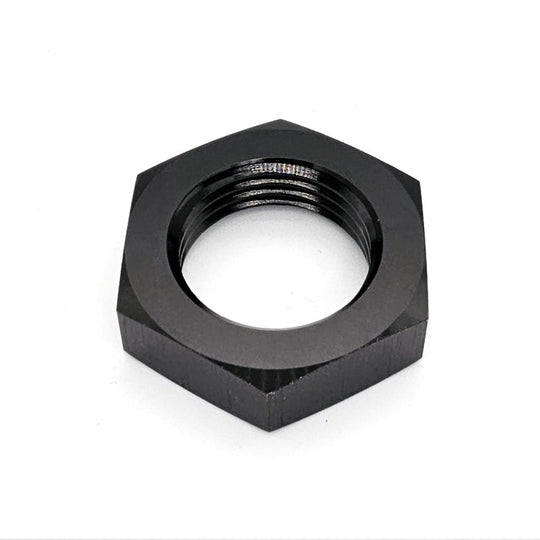 -4AN Male AN Flare Bulkhead Adapter Nut, Black Hard Anodized Aluminum Ace Race Parts