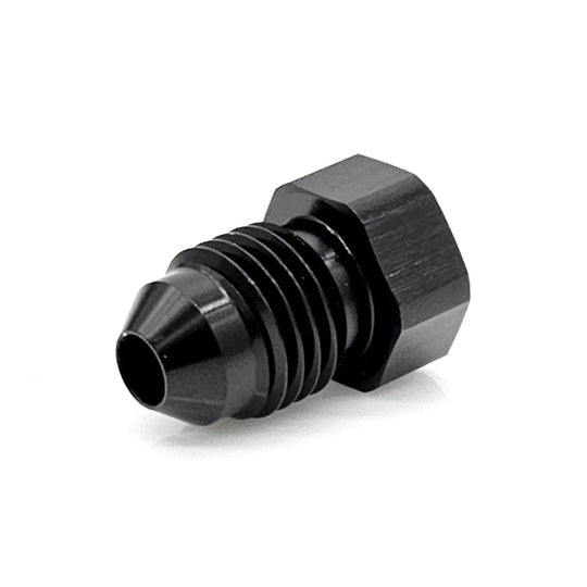 -6AN AN Flare Hex Plug, 6061 Aluminum, Black Hard Anodized Ace Race Parts