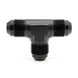 -12AN Male AN Flare Tee, Black Hard Anodized Aluminum Ace Race Parts