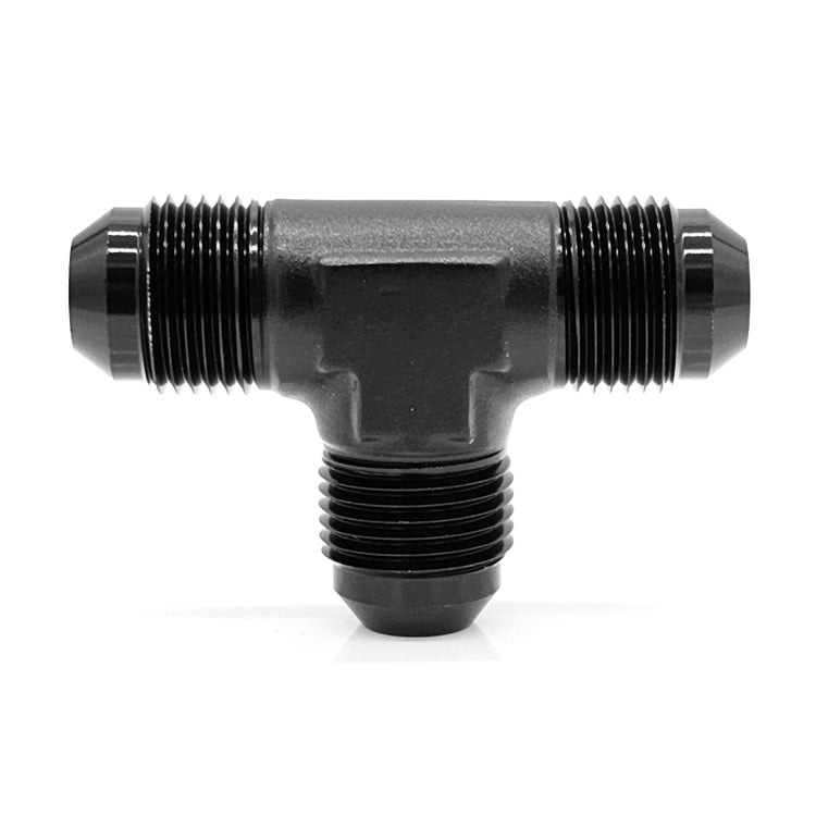 -8AN Male AN Flare Tee, Black Hard Anodized Aluminum Ace Race Parts
