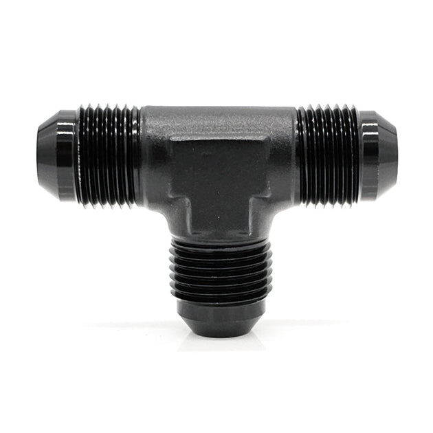 -10AN Male AN Flare Tee, Black Hard Anodized Aluminum Ace Race Parts