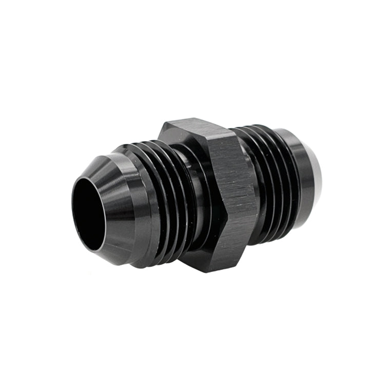 -8AN Male AN Flare Union Straight Adapter, Black Hard Anodized Aluminum Ace Race Parts