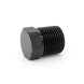 3/4" Male NPT Hex Plug, 6061 Aluminum, Black Hard Anodized Ace Race Parts