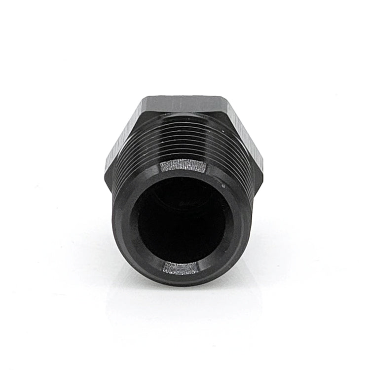 3/4" Male NPT Hex Plug, 6061 Aluminum, Black Hard Anodized Ace Race Parts
