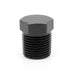 1" Male NPT Hex Plug, 6061 Aluminum, Black Hard Anodized Ace Race Parts