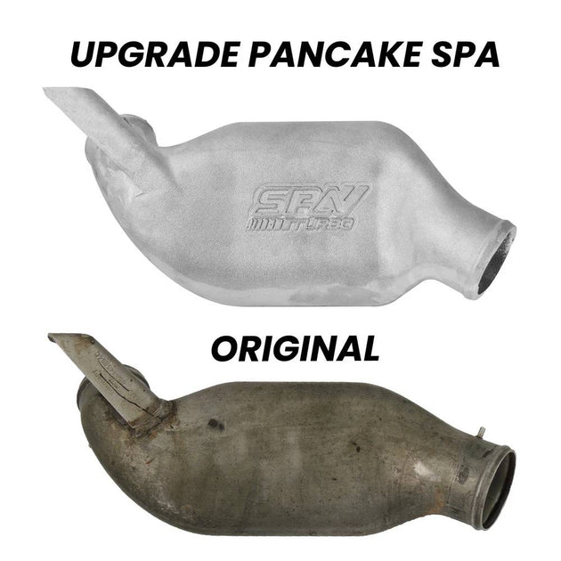VW/Audi 1.8T 20V Turbo high flow pancake (lower intercooler pipe upgrade) Cast aluminum - PRE SALE SPA TURBO USA