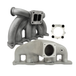 VW VR6 12V OBDI Short Runner Induction Intake Manifold + VW VR6 12V TWIN SCROLL T4 TOP MOUNT TURBO MANIFOLD - DUAL V-BAND WASTEGATES + OBD2 FLANGE SPA TURBO USA