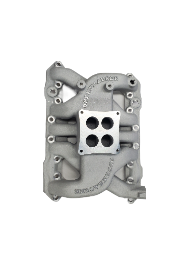 Offenhauser 2257 Single Quad Manifold 4 Barrel DFW Speed Syndicate