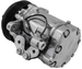 March Ultra Series Sanden 7176 AC Compressor  Polished  6 Rib Serpentine Clutch - DFW Speed Syndicate