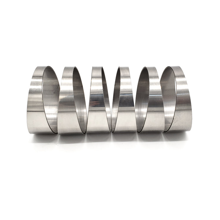 1.625" 16ga Tight Radius (1D) Pie Cut 304 Stainless (90° Bend - 6 Pieces Total) Ace Race Parts