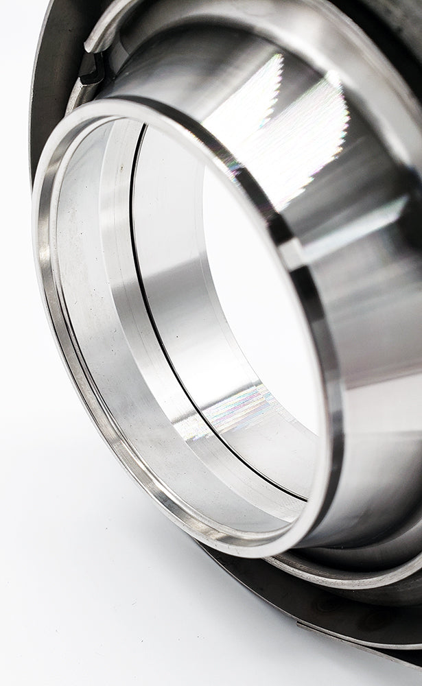 4.000" x 3.500" Reducing V-Band Assembly "Male/Female" 304 Stainless - Quick Release Clamp Ace Race Parts