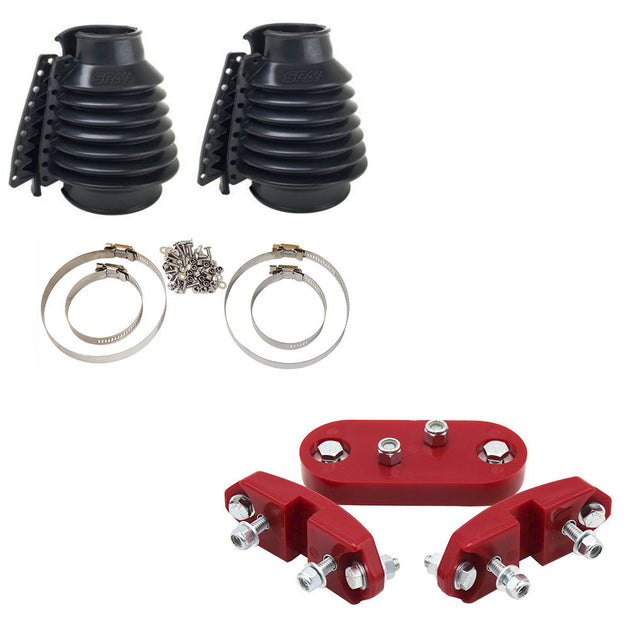 Rear Swing Axle Boots Pair - Black + Urethane Transmission Mount Kit for VW BUG/Beetle/Buggy/Baja SPA TURBO USA