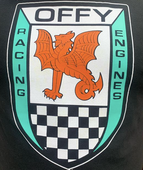 The Offenhauser OFFY RACING ENGINES GRIFFIN T SHIRT is made of medium weight 100% Cotton Blend. Featuring a comfortable crew neck and short sleeves in black. Official Offenhauser owned trademark Griffin Logo on the front. DFW Speed Syndicate