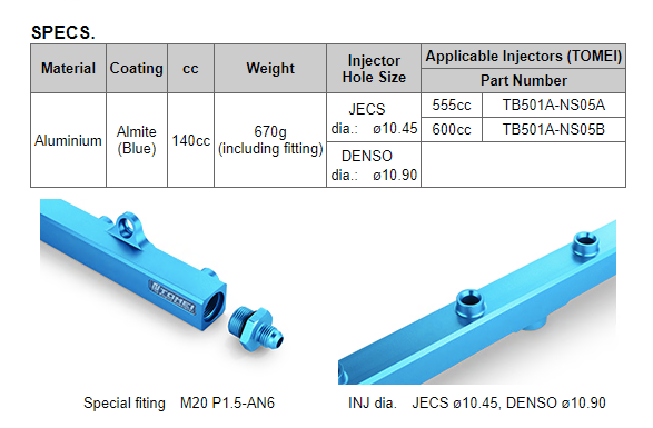 Tomei RB26DETT Fuel Rail FR SPORT