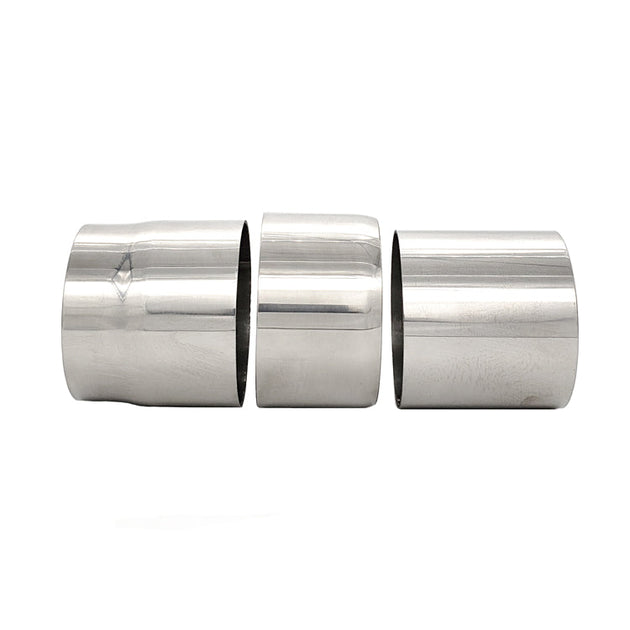 3.000" OD Double Slip Joint Adapter - Polished OD - 304 Stainless Ace Race Parts