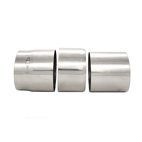 2.000" OD Double Slip Joint Adapter - Polished OD - 304 Stainless Ace Race Parts