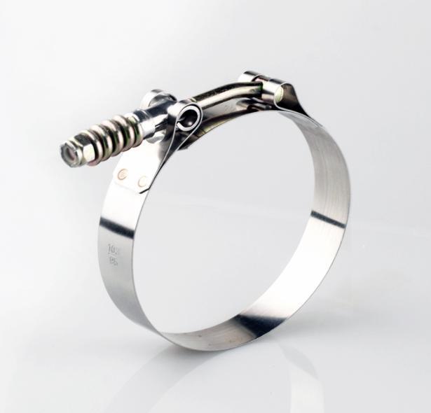 Light Duty Spring Loaded T-Bolt Clamp 304 Stainless - For 3.500" ID Silicone (Clamping Range: 3.78" - 4.08") Ace Race Parts