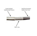 -6AN Stainless Steel Braided Flex Hose with Reinforced Rubber Liner - 5 Foot Length Ace Race Parts