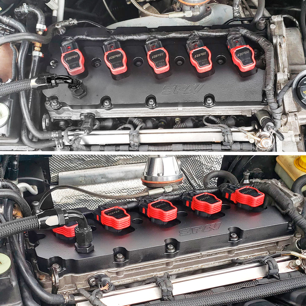 Turbo manifold, cast aluminum valve cover & intake manifold for VW Jetta/Golf MK4 2.5L 5-cyl 20V 07K. SPA TURBO USA