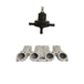 VW MKI MKII GTI 1.8L 2.0L 8v SOHC dual downdraft intake manifold + 0-30 PSI Fuel pressure regulator + Bracket SPA TURBO USA