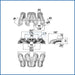 VW MKI MKII GTI 1.8L 2.0L 8v SOHC dual downdraft intake manifold - Black + 0-30 PSI Fuel pressure regulator + Bracket SPA TURBO USA